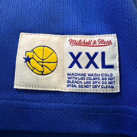 Mitchell & Ness Golden State Warriors Pull Over V-Neck Jersey XXL Bay Area - Picture 2 of 6